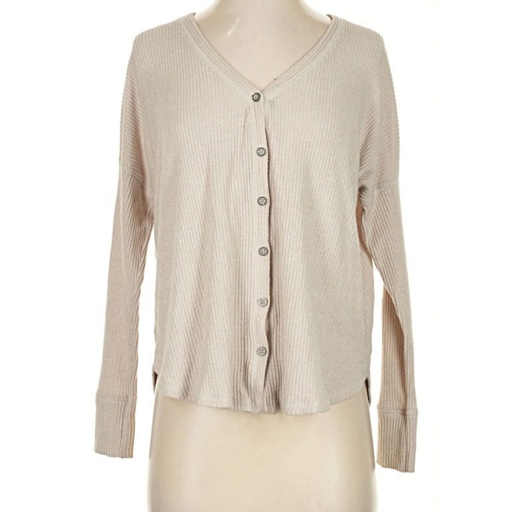 Abercrombie & Fitch Beige Ribbed Sweater